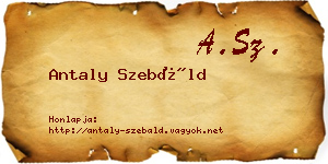 Antaly Szebáld névjegykártya